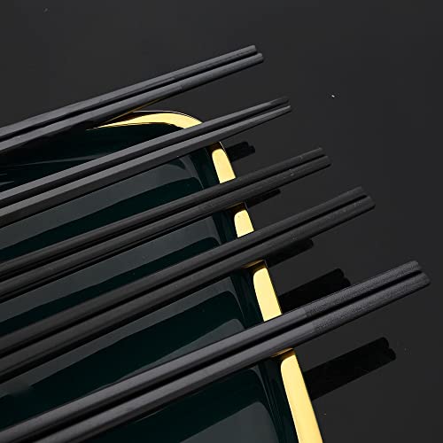 Palillos chinos de aleación CHFYIJYHM elegantes duraderos y reutilizables diseño arcoíris para mesa 7