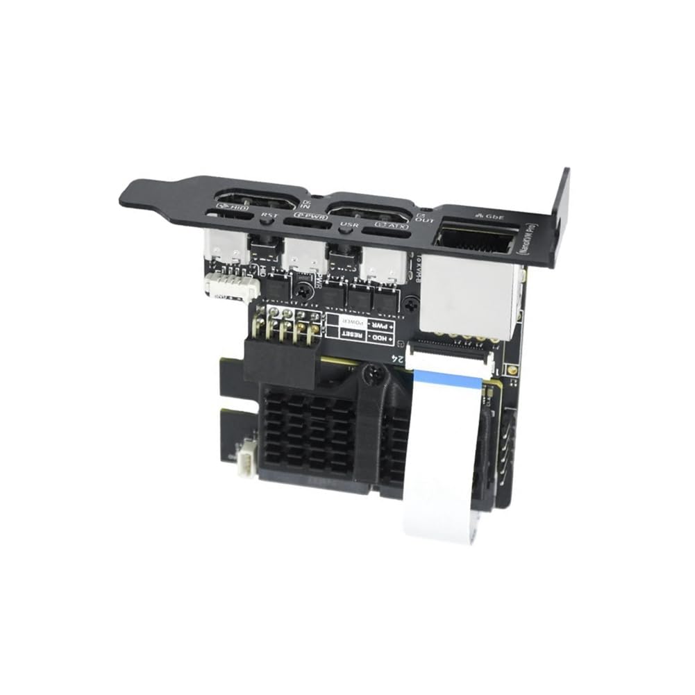 NanoKVM-Pro PiKVM 4K IP-KVM GbE Servidor HomeLab ATX Control Remoto NAS AI HD Segunda Pantalla Tira LED