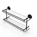 Allied Brass PRBP-2/22-GAL-VB Prbp 2 Gal Prestige Regal Inch Double Gallery Rail Glass Shelf, 22 Inch, Venetian Bronze