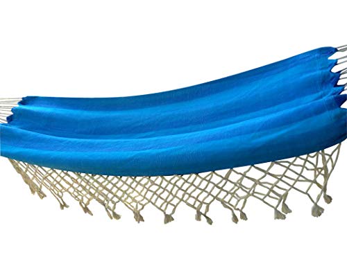 Image of Hangit Cotton Hammock (Ocean Blue, 320 Centimeters)