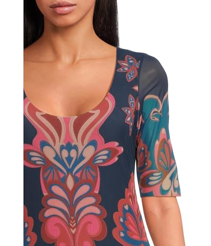 Johnny Was Women's Maya Mesh Midi Dress4