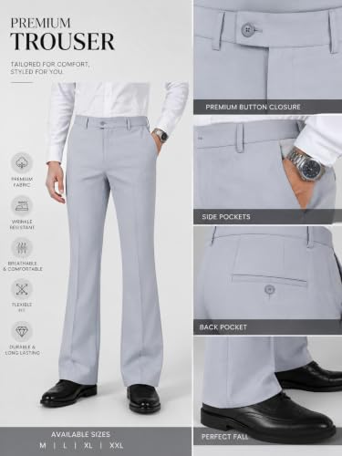 Image of Big Daddy Fashion Men's Bootcut Formal Trousers