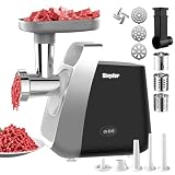 Electric Meat Grinder with Built-in Accessory Storage 2500W Quiet Copper Motor Meat Mincer & Sausage...