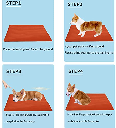 Image of Trance Waterproof Pet Training Pads | Reusable Pee Pad for Dogs Cats Puppy and Pets | Washable Pet Dry Sheet | Potty Trainer | Soft and Hypo-Allergenic (Medium, Size 1 x 0.7 m | 100 x 70 Cms, Brick Red)