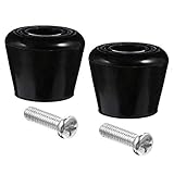 IMIKEYA 4Pcs Schwarz Gummi Rollschuh Kappe Stopper mit Schrauben Gummi Verbindung Roller Quad Skate Kappe Stoppt Roller Marmelade Stecker