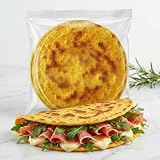 KETO 01 CARB - Piadina Keto Artigianale con solo 1g di Carboidrati, Piadina Senza Glutine 12% Proteine, 80 Kcal, Low Carb, 3pz x 75g, 3 Confezioni