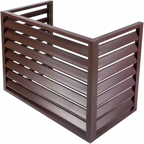 Protector de aluminio lacado para bomba de calor exterior en blanco 2