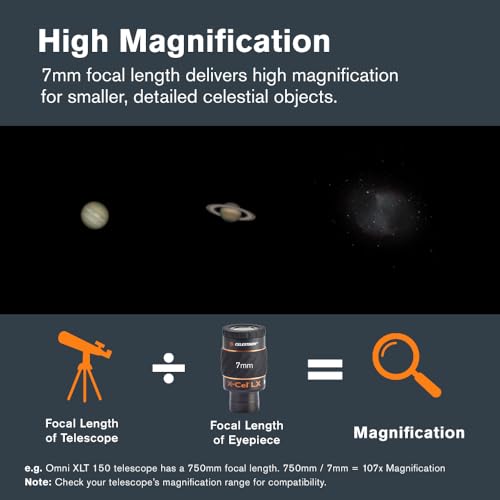Celestron 93422 X-Cel Lx Series - Oculare 1,25'', 7Mm - 5