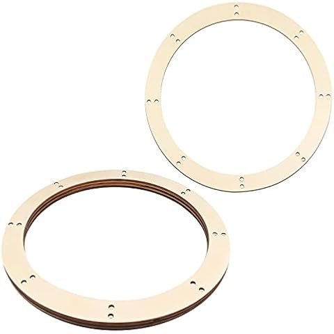 Wooden Wreath Frame 3 Pcs Wood Wreath Ring for Crafts 11.5 inch Valentine's Day Christmas Decoration Frames Floral Hoop Garland DIY for Holidays Wedding Decor Wall Door Hanging Ornaments Cover