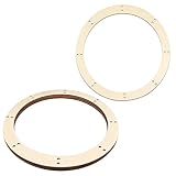 Wooden Wreath Frame 3 Pcs Wood Wreath Ring for Crafts 11.5 inch Valentine's Day Christmas Decoration Frames Floral Hoop Garland DIY for Holidays Wedding Decor Wall Door Hanging Ornaments