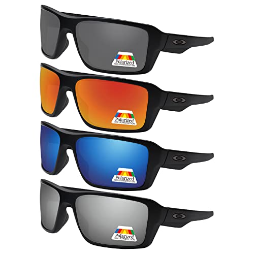 Image of Bwake Replacement Lenses for Oakley Double Edge Sunglasses OO9380 POLARIZED - Easy to Install | Anti Scratch