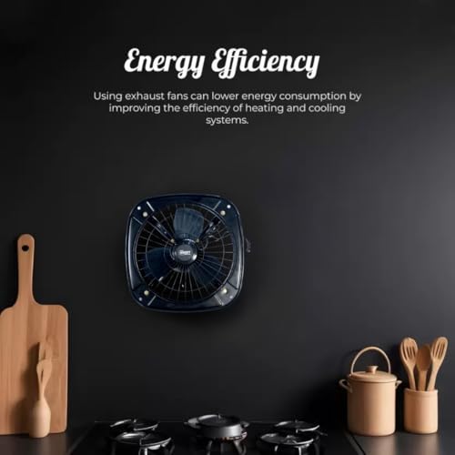 Image of Reversible 2 in 1 Exhaust Fan 9 inch High Speed Strong Air Suction, Rust Proof Body for kitchen And bathroom 225 mm Exhaust Fan (Black)