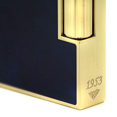 S.t. Dupont Ligne 2 Lighter Atelier, Chinese Lacquer, Gold Trim, Blue, 16134 #TOP1