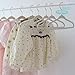 Tonswachic Kids Velvet Hangers 30 Pack, 14 Inch Non-Slip Felt Kid Hanger for Toddler/Youth/Teen, Slim Space Saving Child Hanger for Baby Closet, Heavy Duty Children's Hangers with 10 Clips - Beige