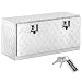 ARKSEN 36" Aluminum Heavy Duty Underbody Tool Box Storage ATV RV Trailer Pickup Truck with T-Handle Latch, w/Keys