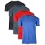 Black & Charcoal & Red & Medium Blue