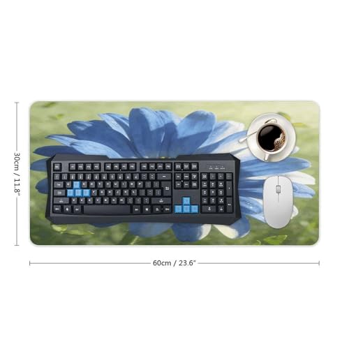 Alfombrilla Blue Daisy Desk Pad 30x60 cm Antideslizante miniatura 2