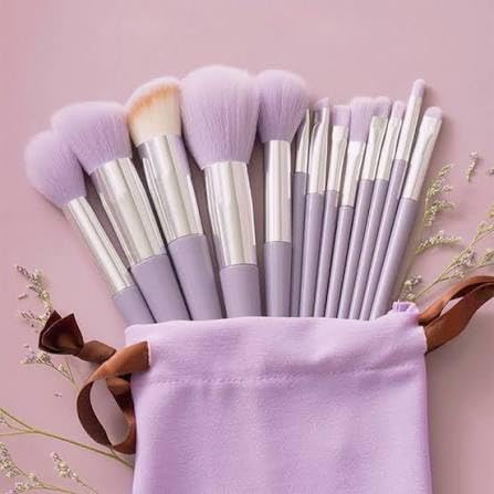 Baloon Magic Makeup Brushes Set with Travel Pouch Soft Synthetic Bristles Foundation, Powder, Concealer, Eyeshadow, Blush & Highlighter Brushes Professional Makeup Brushes for Beginners & Artists_A-723_(Set of 8 Brush)-picture-44