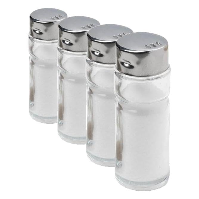 Salières ou poivrières en verre FM Professional | Lot de 48 flacons de table 8 cm
