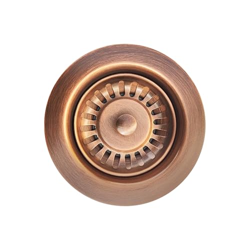 Colador de cesta de cobre 3.5” para fregadero cocina miniatura 2