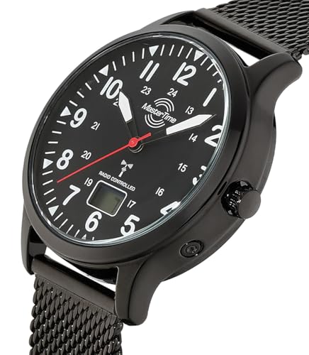 Master Time Funk Quarz Herren Uhr Analog-Digital mit Edelstahl Milanaise Armband MTGA-10960-22M