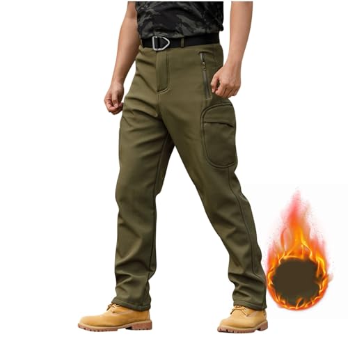 Men's Outdoor Sports Pant Soft Hiking Pants Zipper with Pocket Loose Casual Going Out Work Relaxed Fit Trousers4