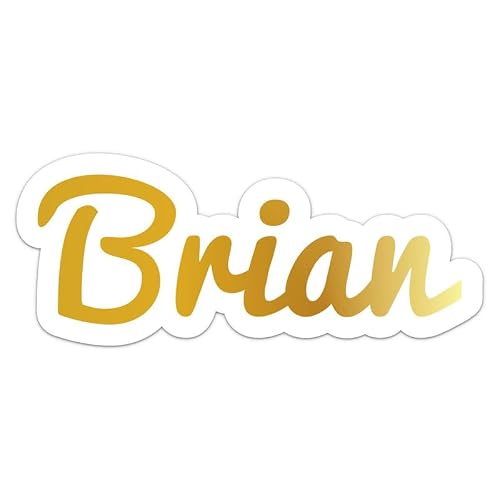 Generic Brian Name Sticker - Vinyl Waterproof Decal for Car, Laptop, Wall, Window, Book Case, Water Bottle, Bumper Sticker Size - 3'' Longer Side