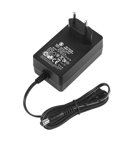 AC zu DC 24V 1.5A Netzteil, Stecker 5,5 mm x 2,1 mm mit wählbaren 5,5mm x 2,5mm, 3,5mm x 1,35mm Steckerspitzen, Plug EU