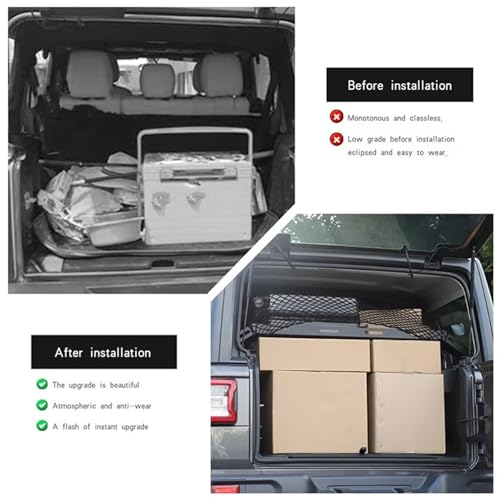 Housse Colis Cargo Jeep Wrangler Cache-Bagages Coffre Noir - 5