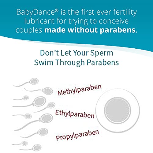 Babydance Fertility Lubricant Sperm Friendly & Safe Lube For Couples Trying To Get Pregnant -No Parabens, Lubricate Without Harming Sperm Or Eggs, Includes Six Single-Use Tubes And Applicators #TOP1