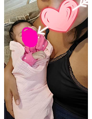 Nursing Tops For Breastfeeding Nursing Tank Tops For Breastfeeding Nursing Tanks Nursing Cami Maternity Tank Top (Black L) #TOP2