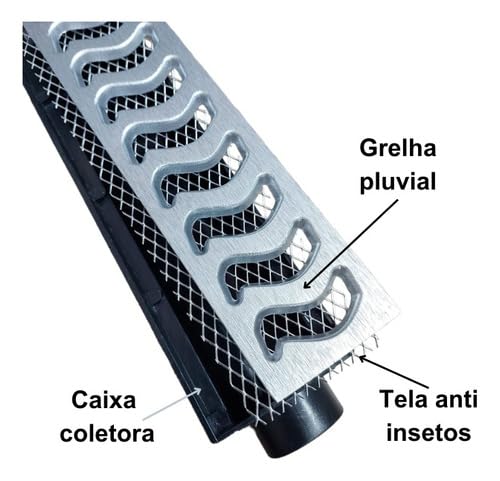 Ralo Linear 6x50cm Continuo Sifonado Para Bordas De Piscina