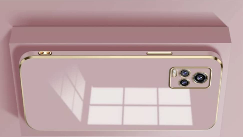 Image of for Vivo V20 Luxury Square Plating Phone Case Solid Color Soft Silicone Back Cover (for Vivo V20, Pink)