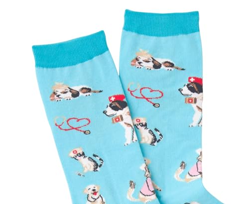 K. Bell Women's Fun Jobs & Occupation Crew Socks-1 Pairs-Cool & Cute Novelty Mom Gifts2