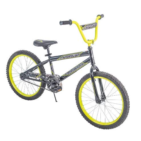 Huffy.. Rock It 20" Boys' Bike, Grey (Metallic Black with Yellow)