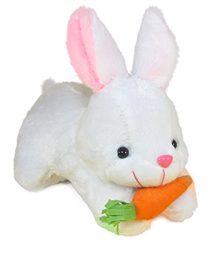 Tickles Rabbit with Carrot Stuffed Soft Plush Animal Toy for Kids Boys & Girls (Size: 25 cm Color: White) - Image 3 thumbnail