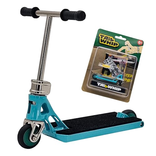 TAILWHIP PRO Finger Scooter with Ball Bearings No Wobble Design Smooth Ride Customizable Deck Stickers Durable Metal Trick Scooter for Kids & Adults Tiffany
