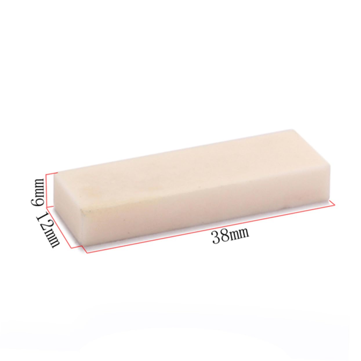 Yardwe 2 Pcs Guitar Bone Bridge Nut Blanks Cow Bone for Electric Bass Acoustic Classical Guitar Mandolin Banjo Ukulele Durable Smooth Finish for Enhanced Tone