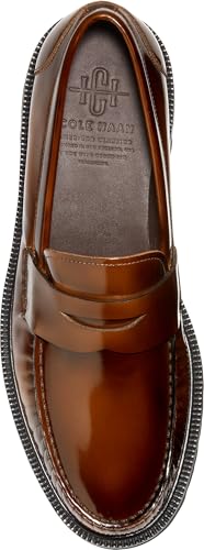 Cole Haan Cole Haan Mens American Classics Penny Loafer, Dark Chocolate/Light Amber Brushoff/Black, 8-W US