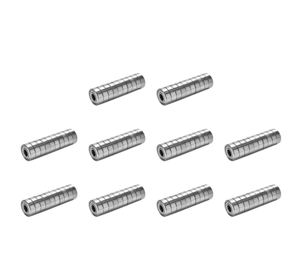 Rodamientos de Bolas Ranura Profunda Acero al Carbono 608ZZ for Patines Longboard y Ruedas. Miniatura sin fricción(100pcs)