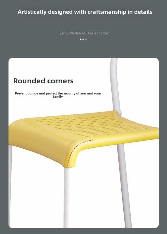 Plastic Stool - Multi-Functional, Stackable, for Home and Office Use (Black)