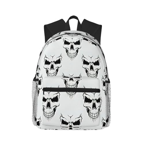 Sac à dos confortable contre la fatigue dorsale léger avec imprimé squelette