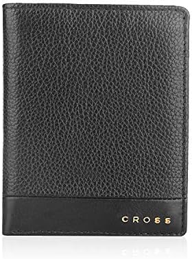 Cross Black Men's Wallet Stylish Genuine Leather Wallets for Men Latest Gents Purse with Card Holder Compartment (AC948008_2-1)