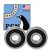 PGN 6301-2RS Sealed Ball Bearing - 12x37x12 - Lubricated - Chrome Steel (2 PCS)