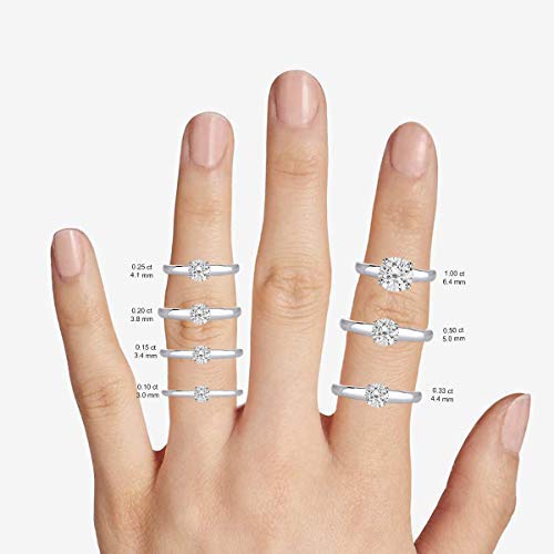 Friendly Diamonds Lab Grown Diamond Rings 1/4 Carat Criss Cross Ring 14K White Gold GH-SI Quality Lab Created Diamond Jewellery Gifts For Womens steampunk buy now online