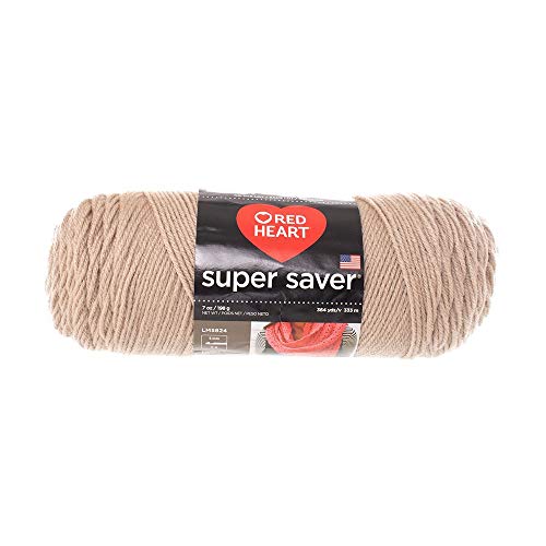 Craft County Size 4 (Medium) 100% Acrylic Fiber Yarn – Variety of Color and Pattern Options – Great for Crochet, Knitting, and Weaving (Oatmeal)