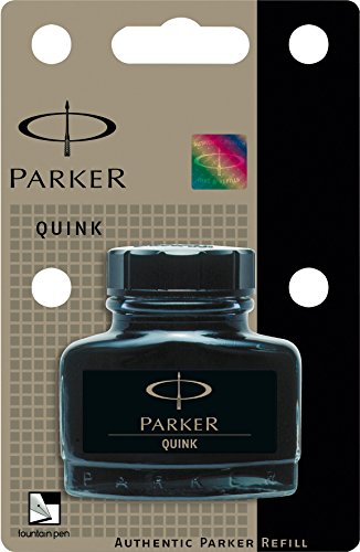 Parker Quink 57ml Ink Bottle Permanent Black - Pack of 1