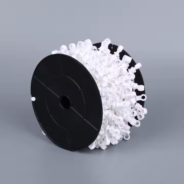 Curtain Track Carrier Rollers, Snap Design, Smooth Gliding, Universal Track Compatibility 60%