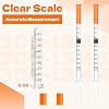 1ml Syringe with Needle, Syringes 1cc 30G 1/2 Inch, Individually Wrapped, Pack of 100