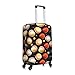Funny Baseball Travel Luggage Cover for Suitcase Anti-Scratch Fashion Suitcase Protector Washable Elastic Baggage Covers Fits 18-21 Inch Luggage for Travel Beach Holiday